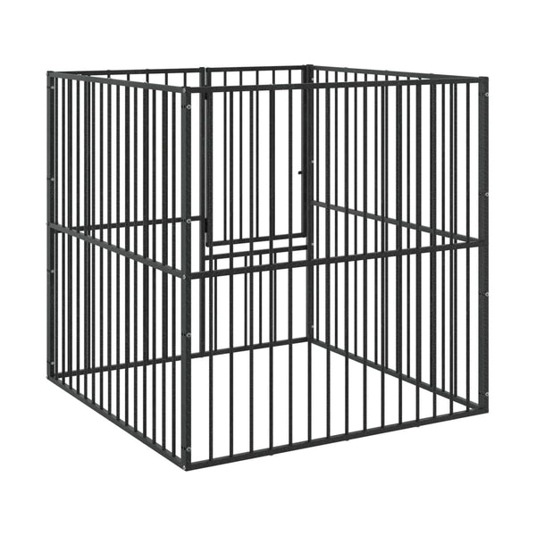 Heavy Duty Metal Dog Playpen, 39.4 in Galvanized Steel