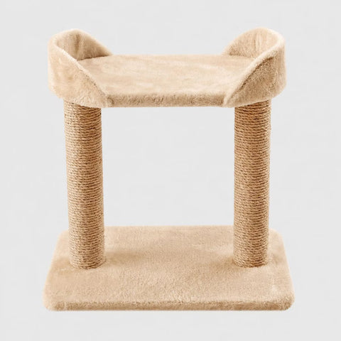 - Beige Scratching Post Cat Furniture - 18.5 in