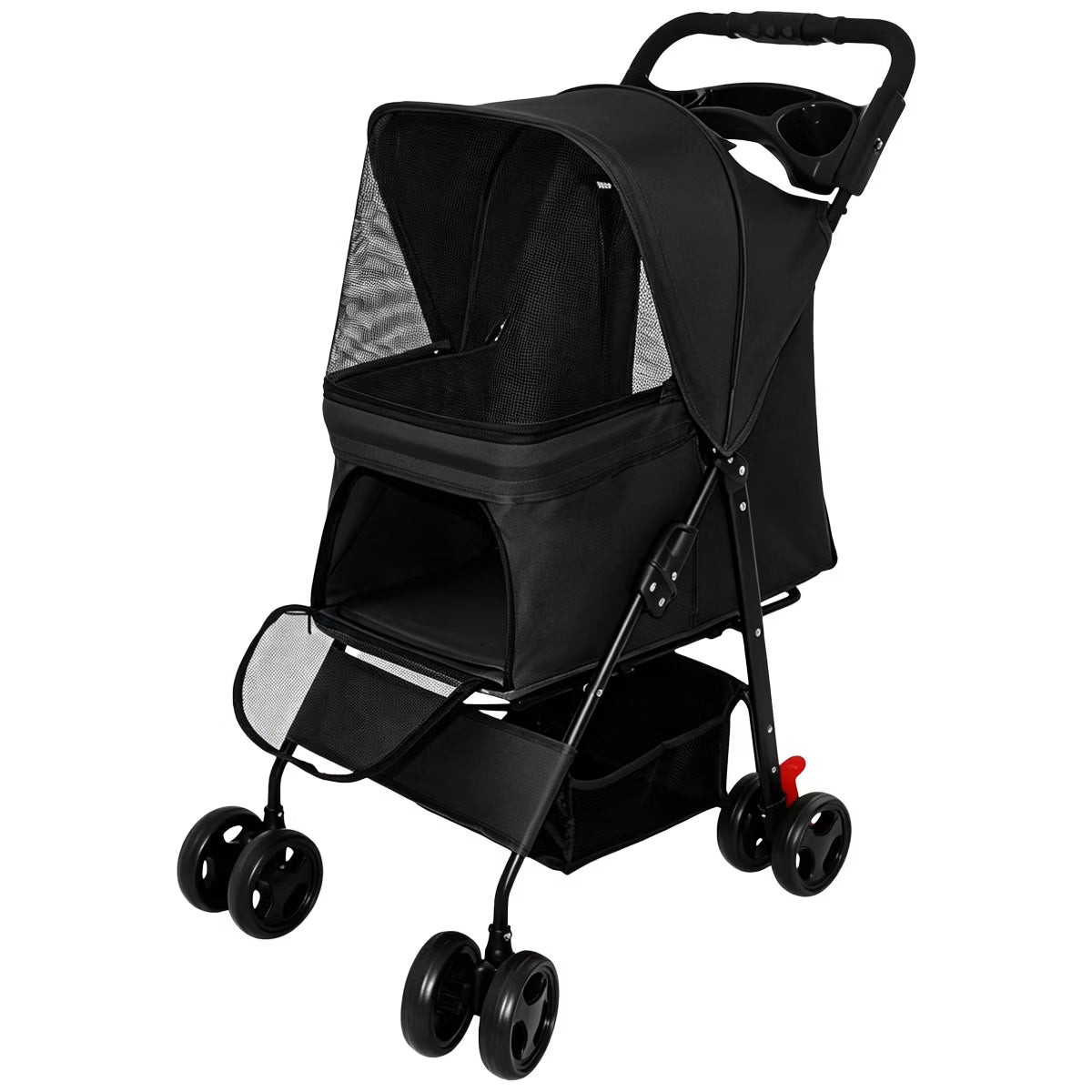 Pet Stroller for Small Dogs and Cats Under 28 lbs,