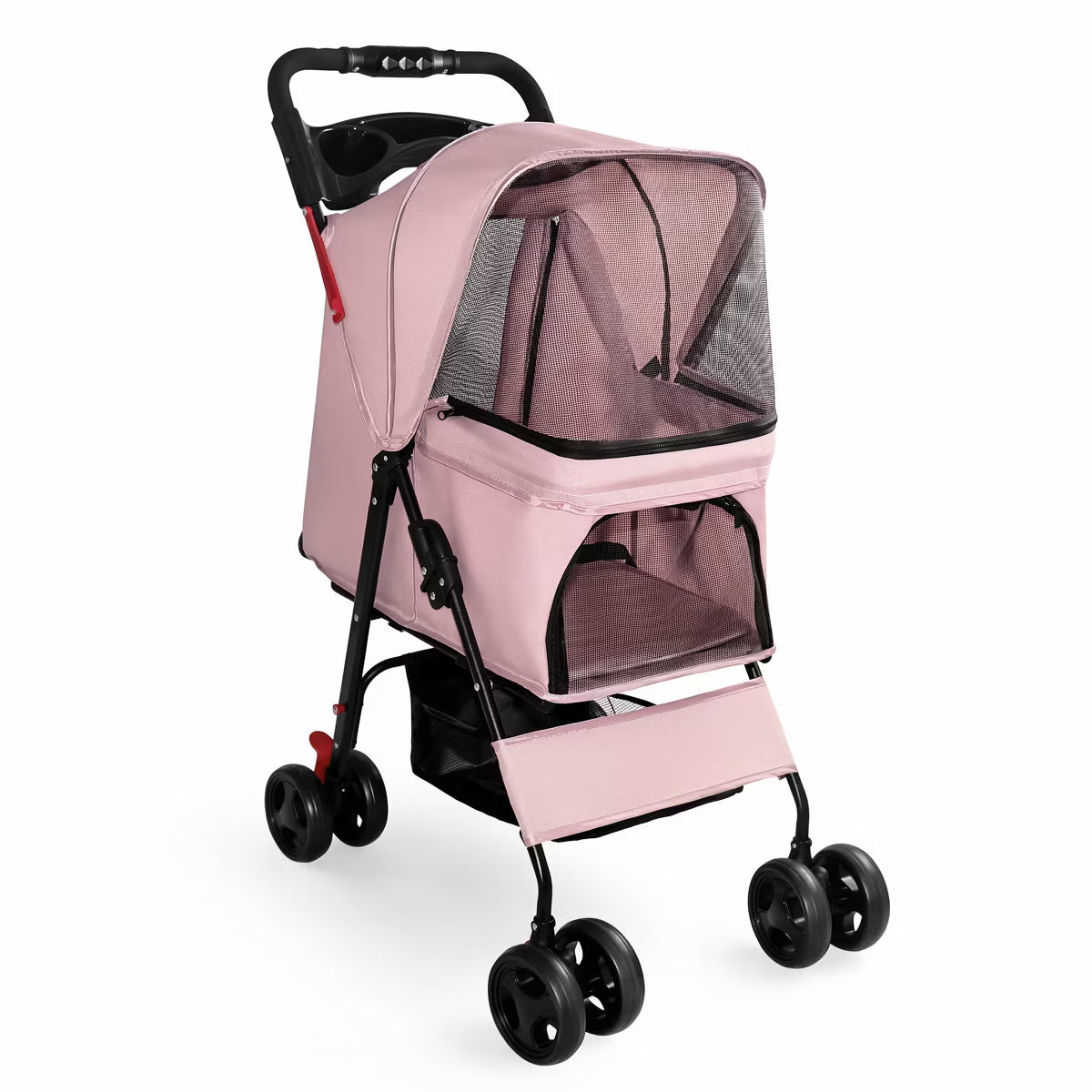 Pet Stroller for Small Dogs and Cats Under 28 lbs,