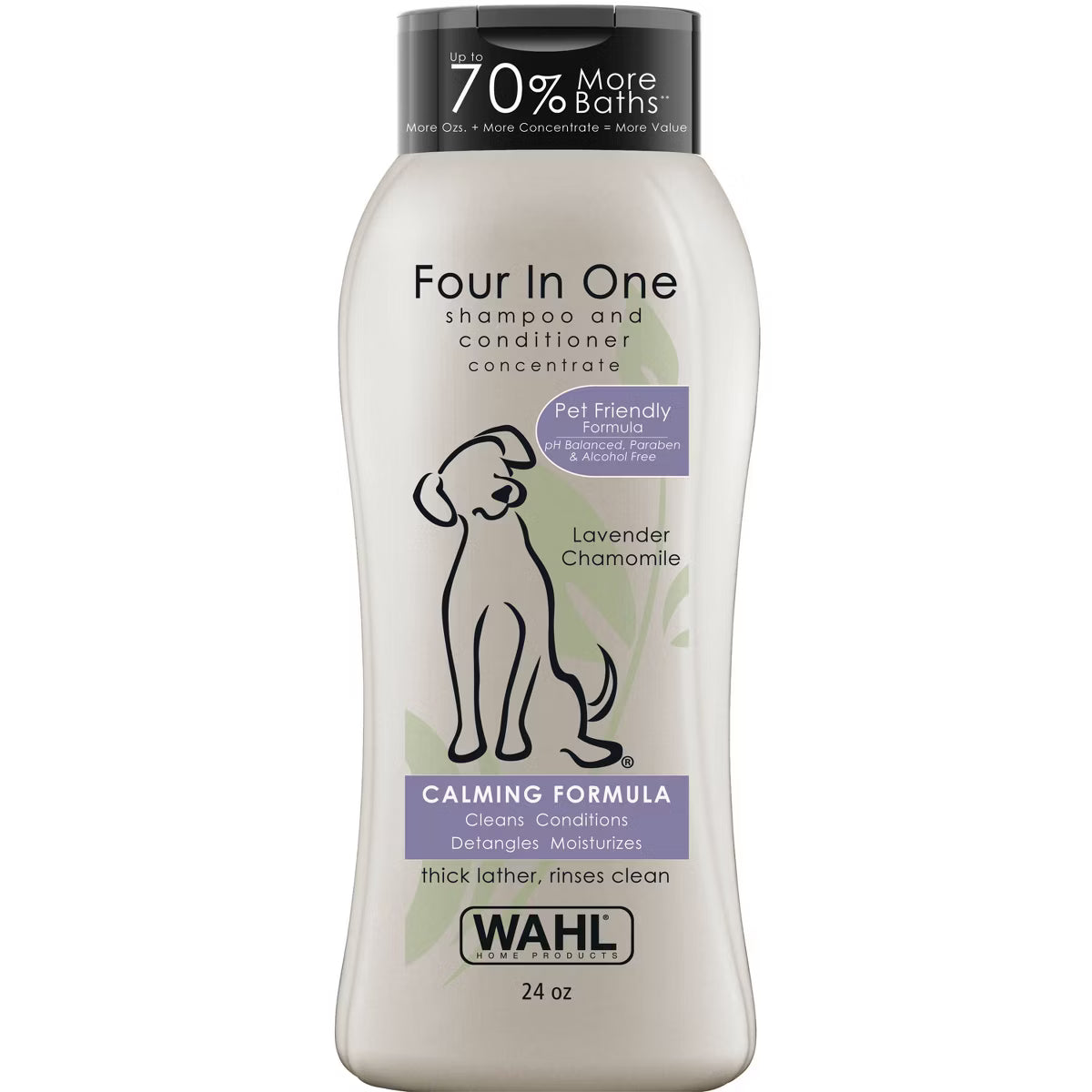 Four-In-One Fresh Scented Calming Formula Dog Shampoo and Conditioner - 24 fl oz