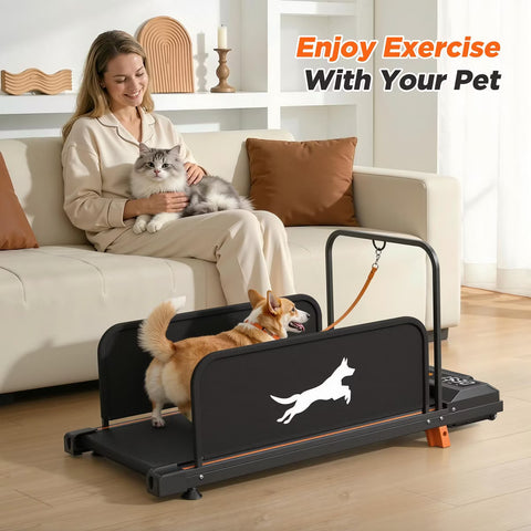 Blaze Foldable 2-in-1 Pet & Human Treadmill with Ultra Quiet 2.5HP Moto