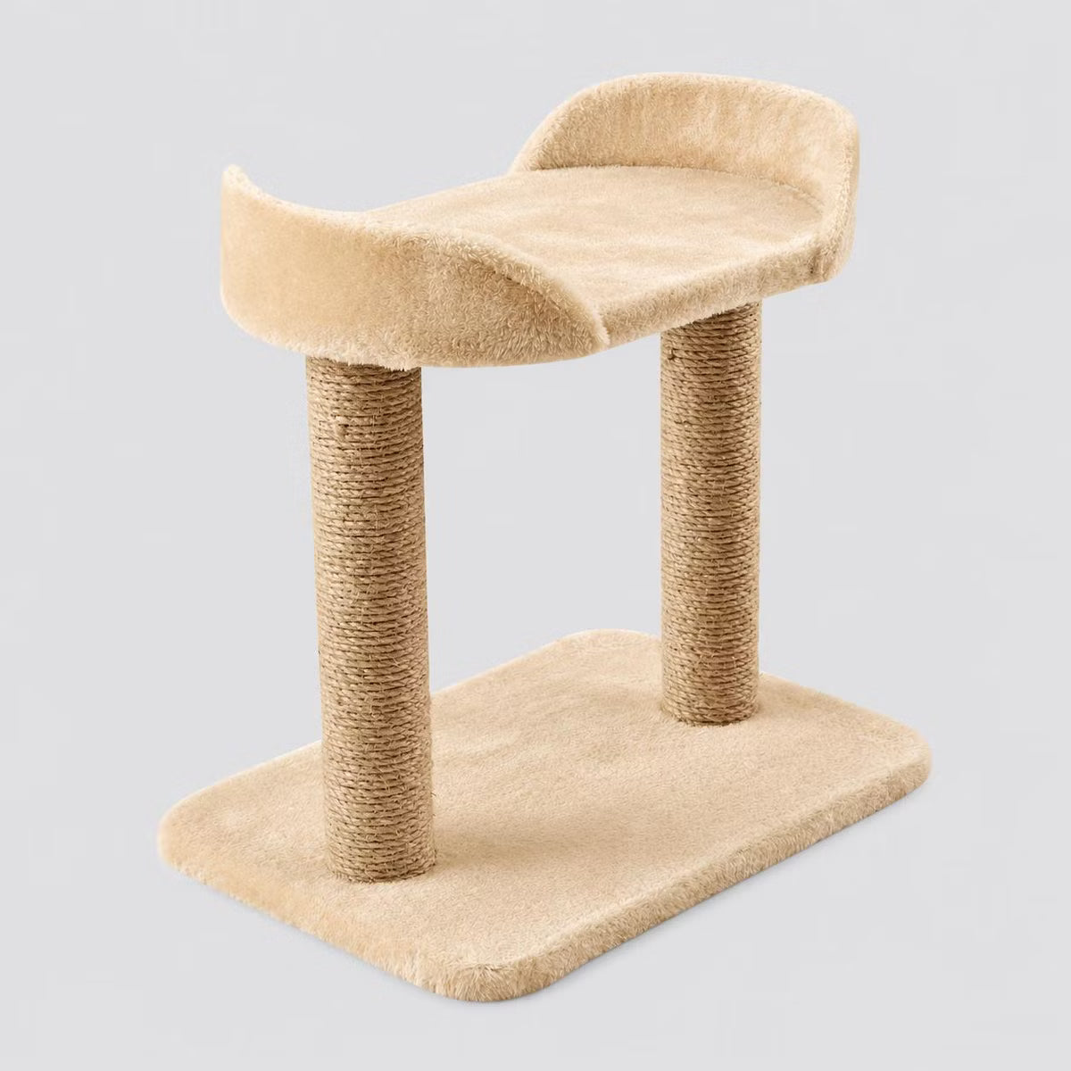- Beige Scratching Post Cat Furniture - 18.5 in