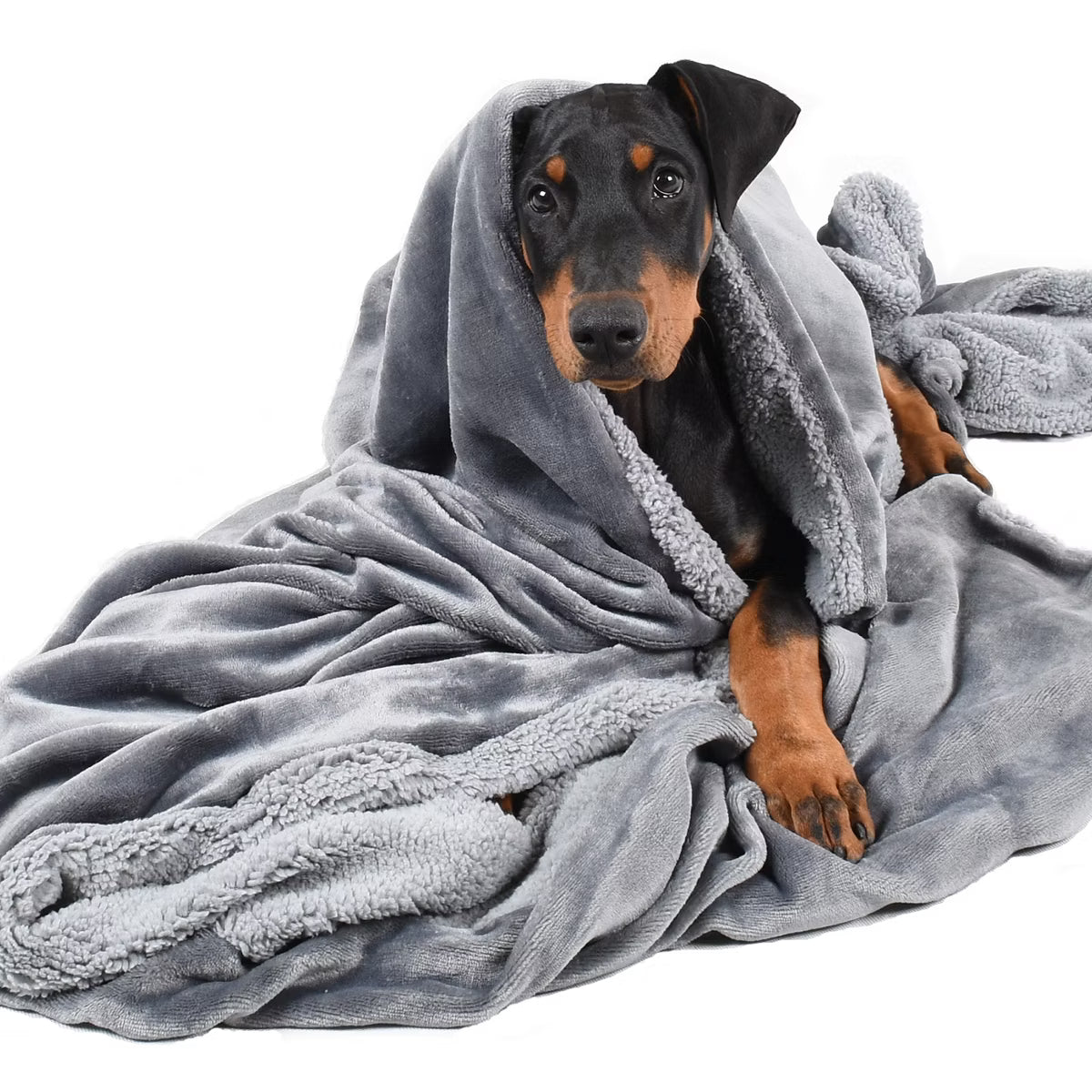 Dog Blankets for Large Dogs, Super Soft Fleece Plush Doggie