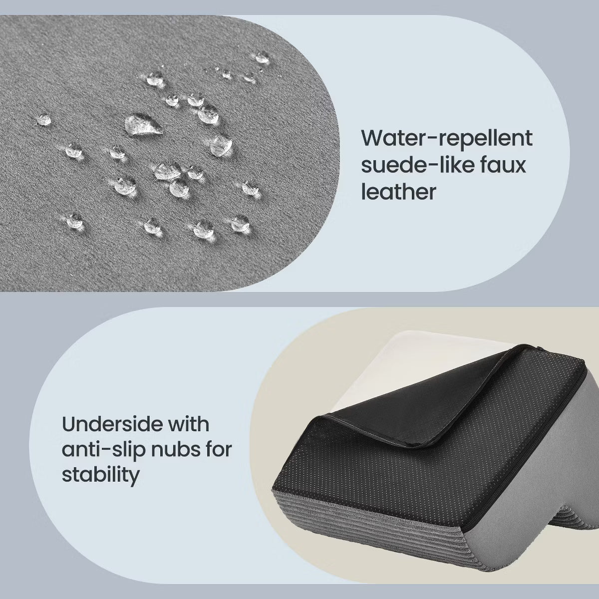3-Step Dog Stairs, Anti-Slip Foam Pet Steps for Bed, 22.4 x 15.8 x 15.8 inches