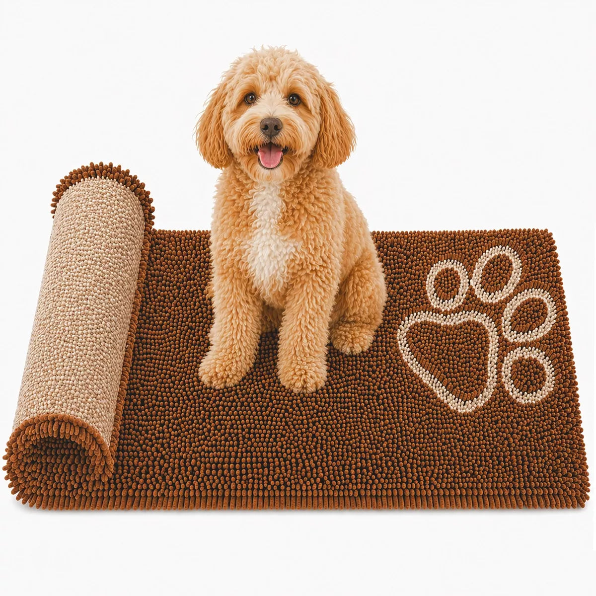 Drying Microfiber Anti-Skid and Machine Washable Dog Mat Pet Bed - 2 P