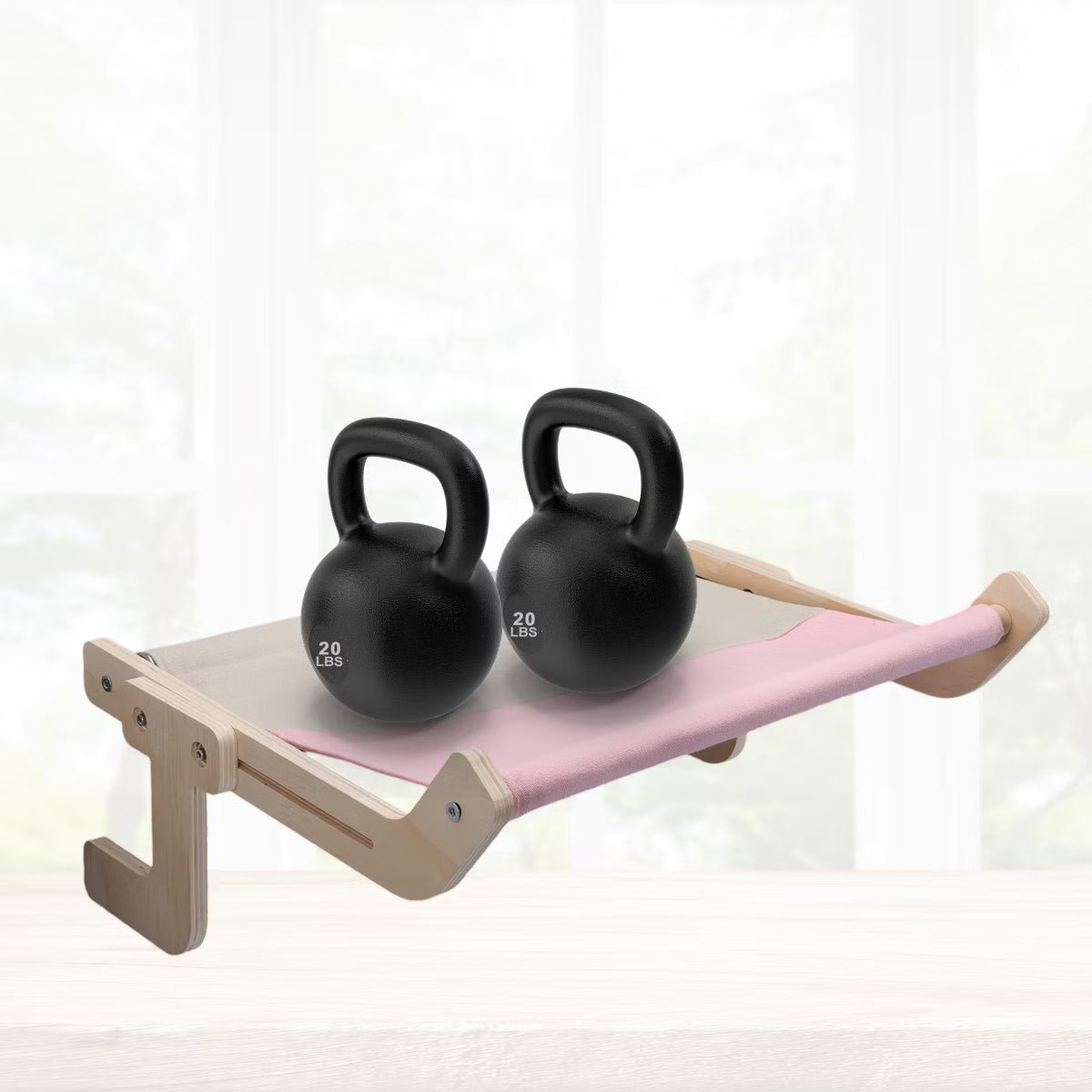 Cat Window Perch 17.52"x14.17"x6.3" Pink