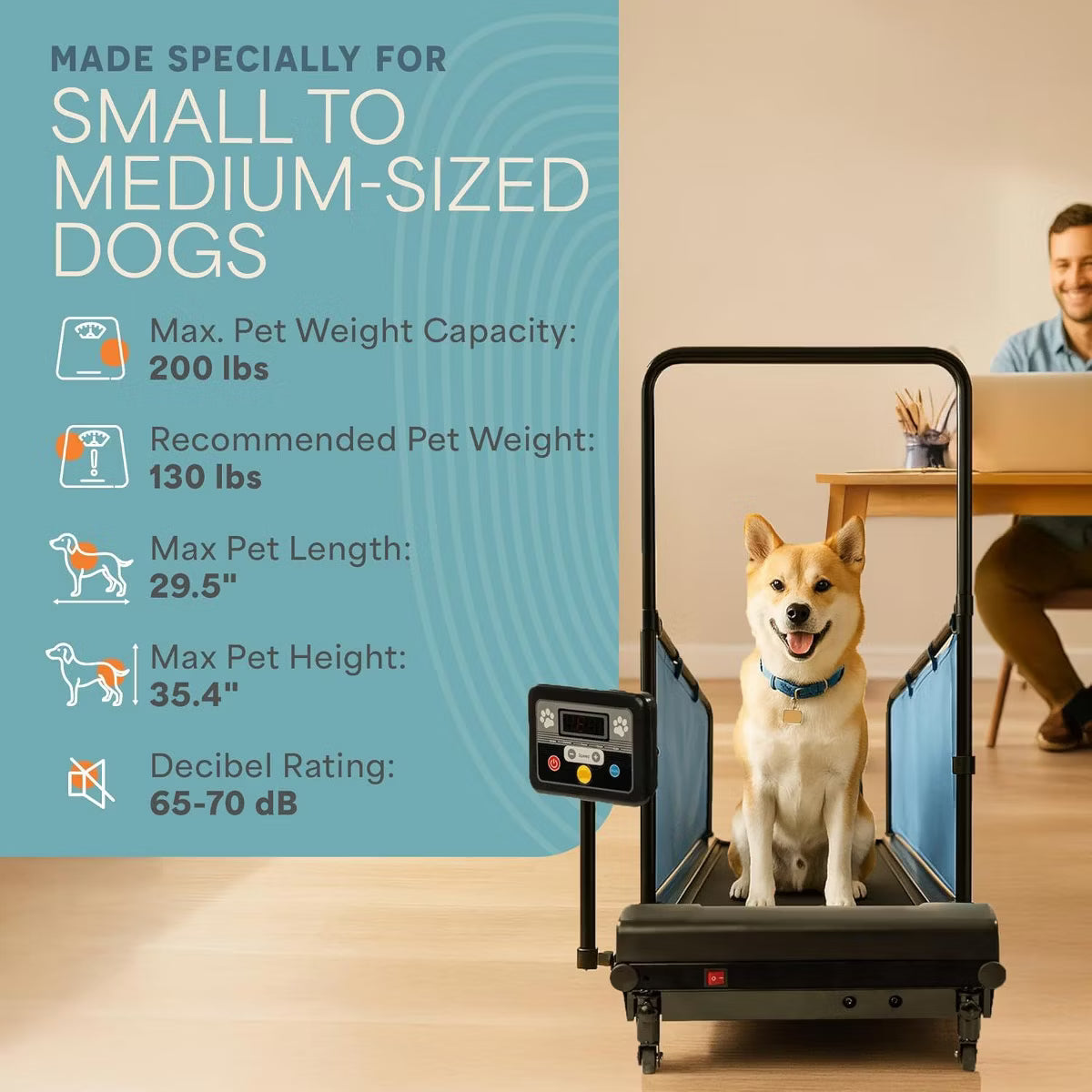 awRunner Dog Treadmill for Small & Medium Dogs
