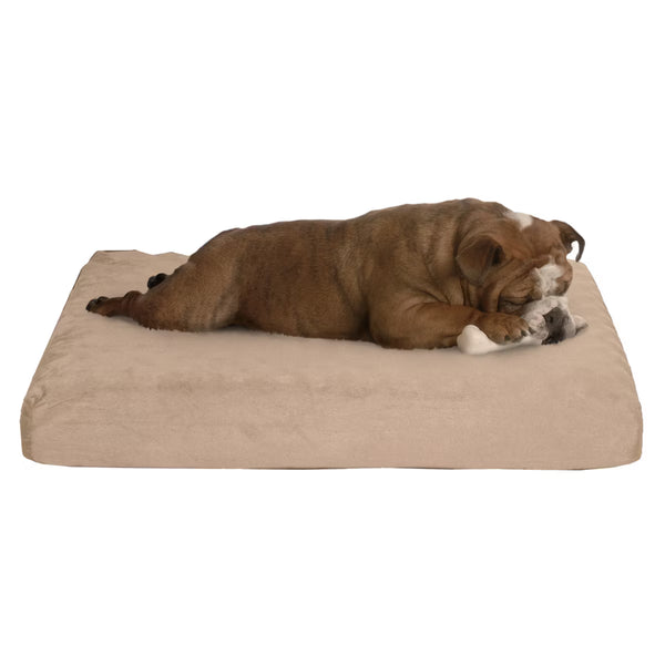 Orthopedic Memory Foam Dog Bed - Tan