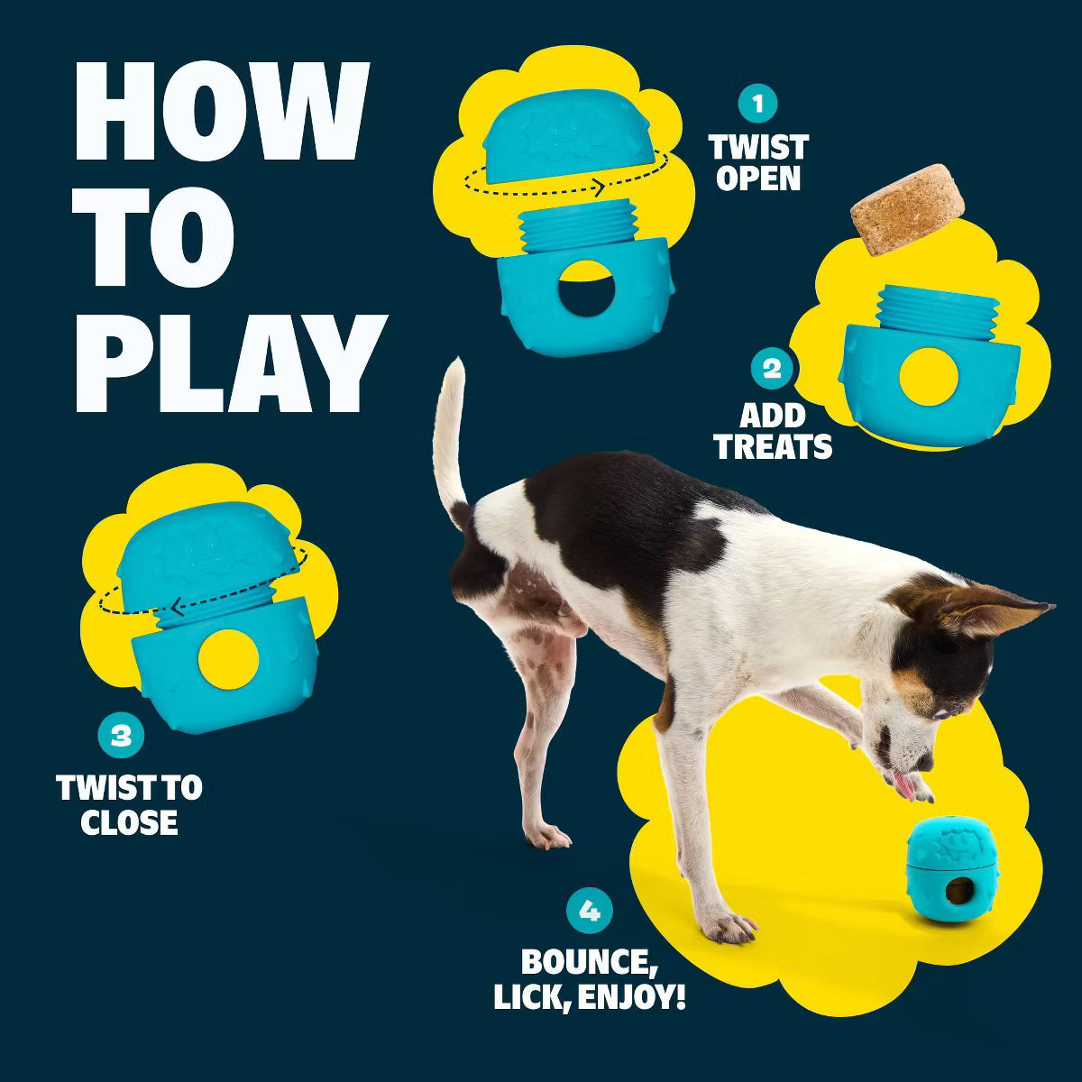 Troll Licksters Starter Dog Interactive Toy Set - Blue - XS/S