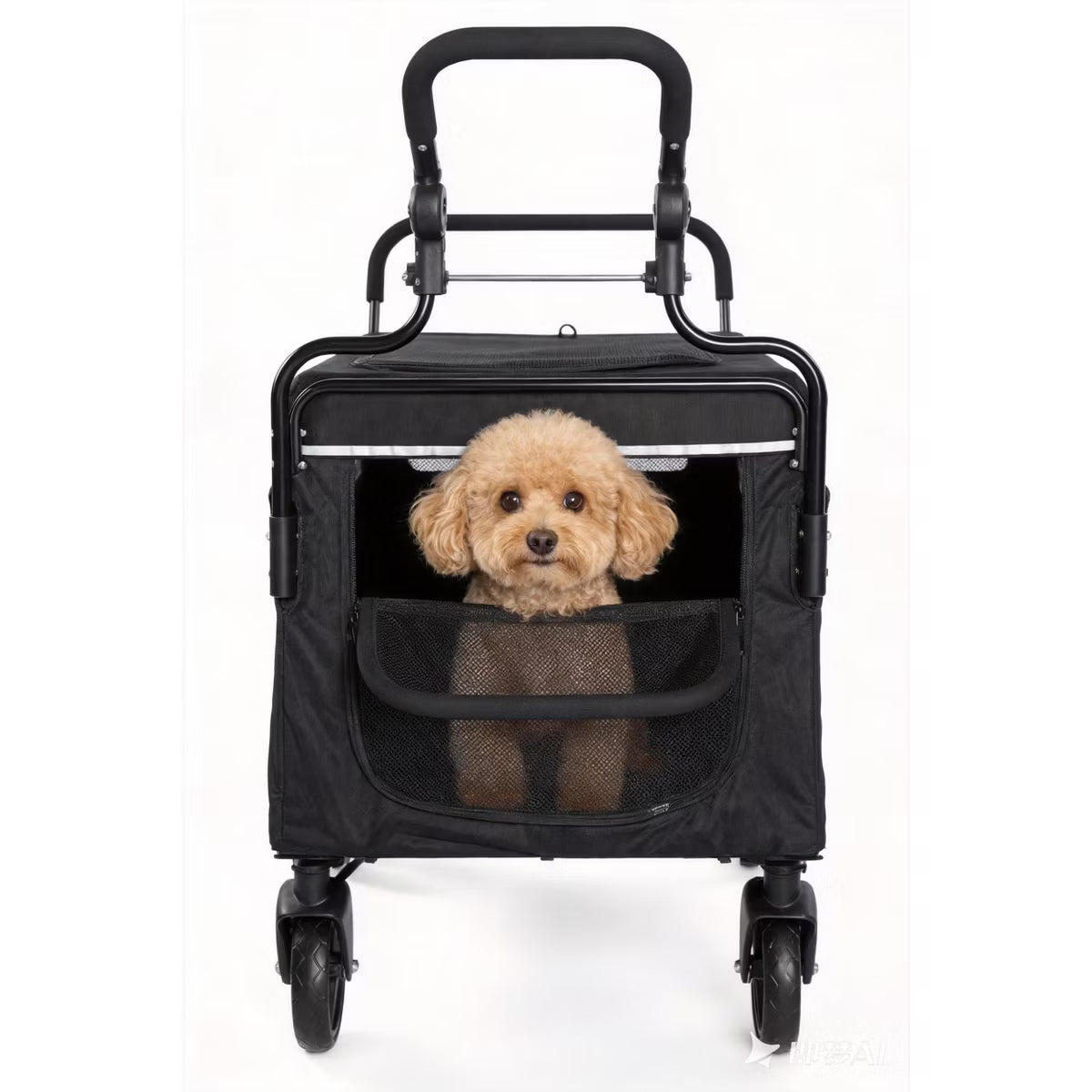 All Terrain Dog Stroller Wagon, Large & Medium Dog Pet Cart with Ramp