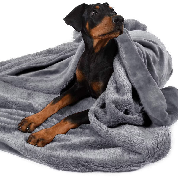Dog Blankets for Large Dogs, Super Soft Fleece Plush Doggie