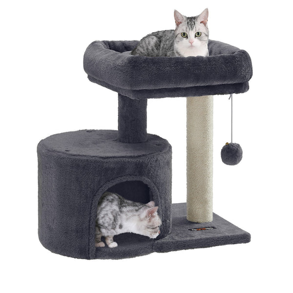 Cat Tree Tower with Sisal Scratching Post, Cat Condo with Padded Perch,