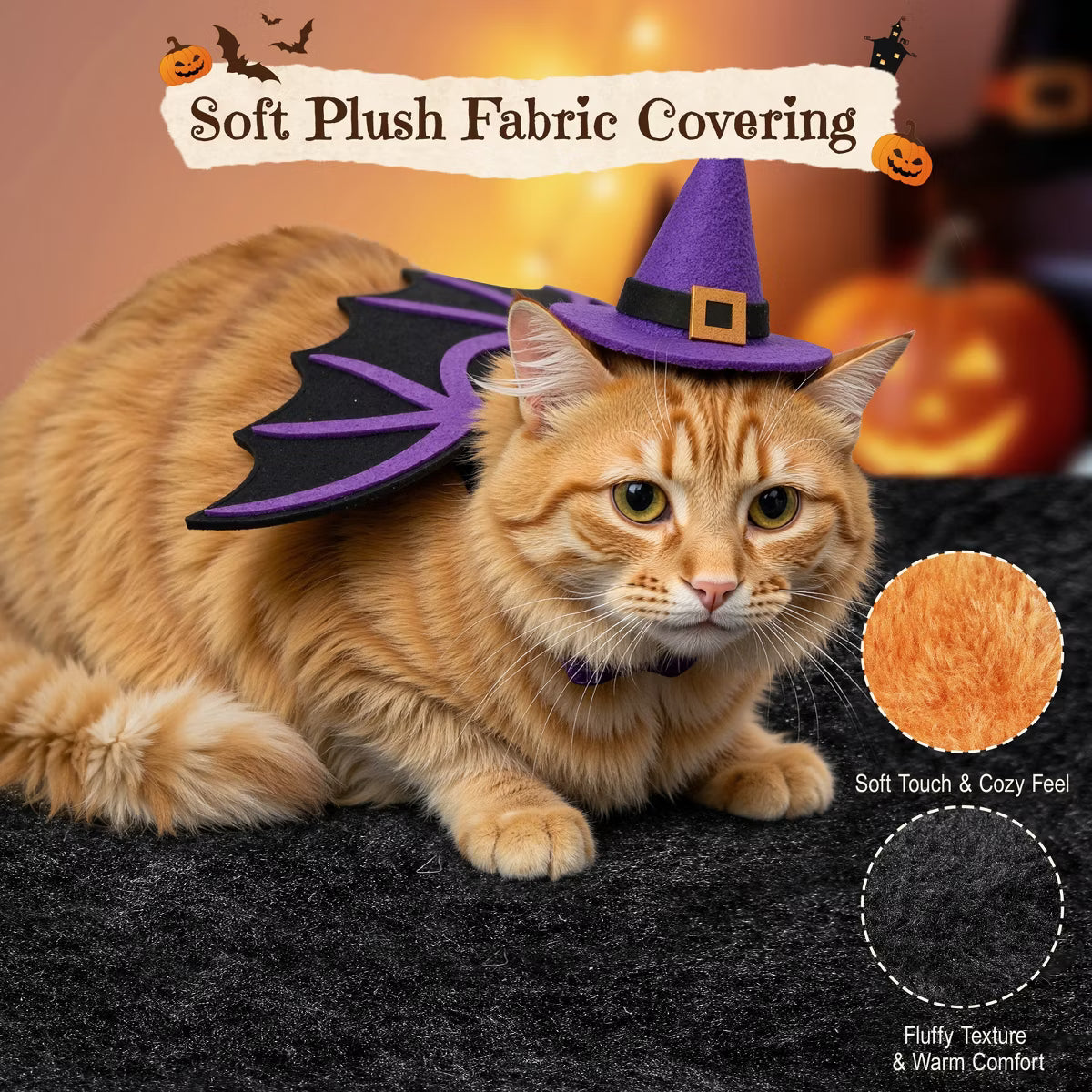 23.5IN Two-Level Small Cat Tree Condo with Plush Perch,