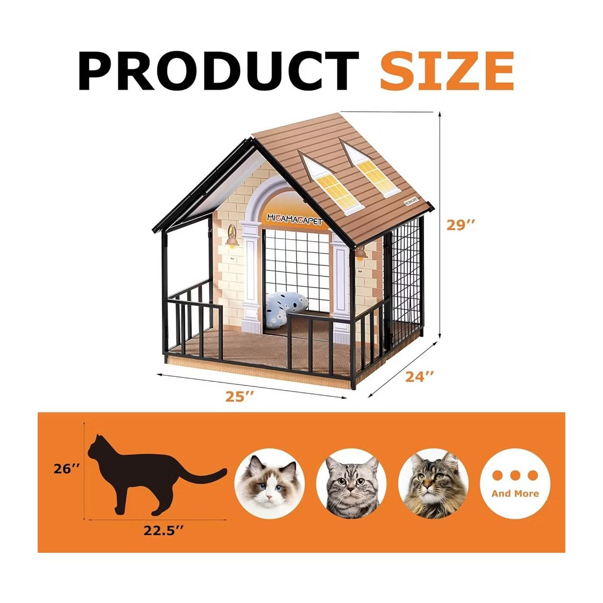 Indoor Cat House Cat Cage Lockable