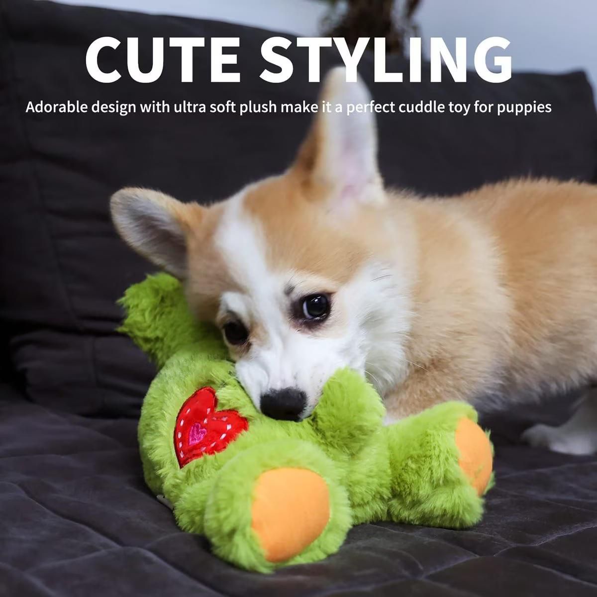 Heartbeat Dog Toys - Puppy Soothing Heartbeat Warm Bear Comfort Dog Sleep Aid Plush Toy