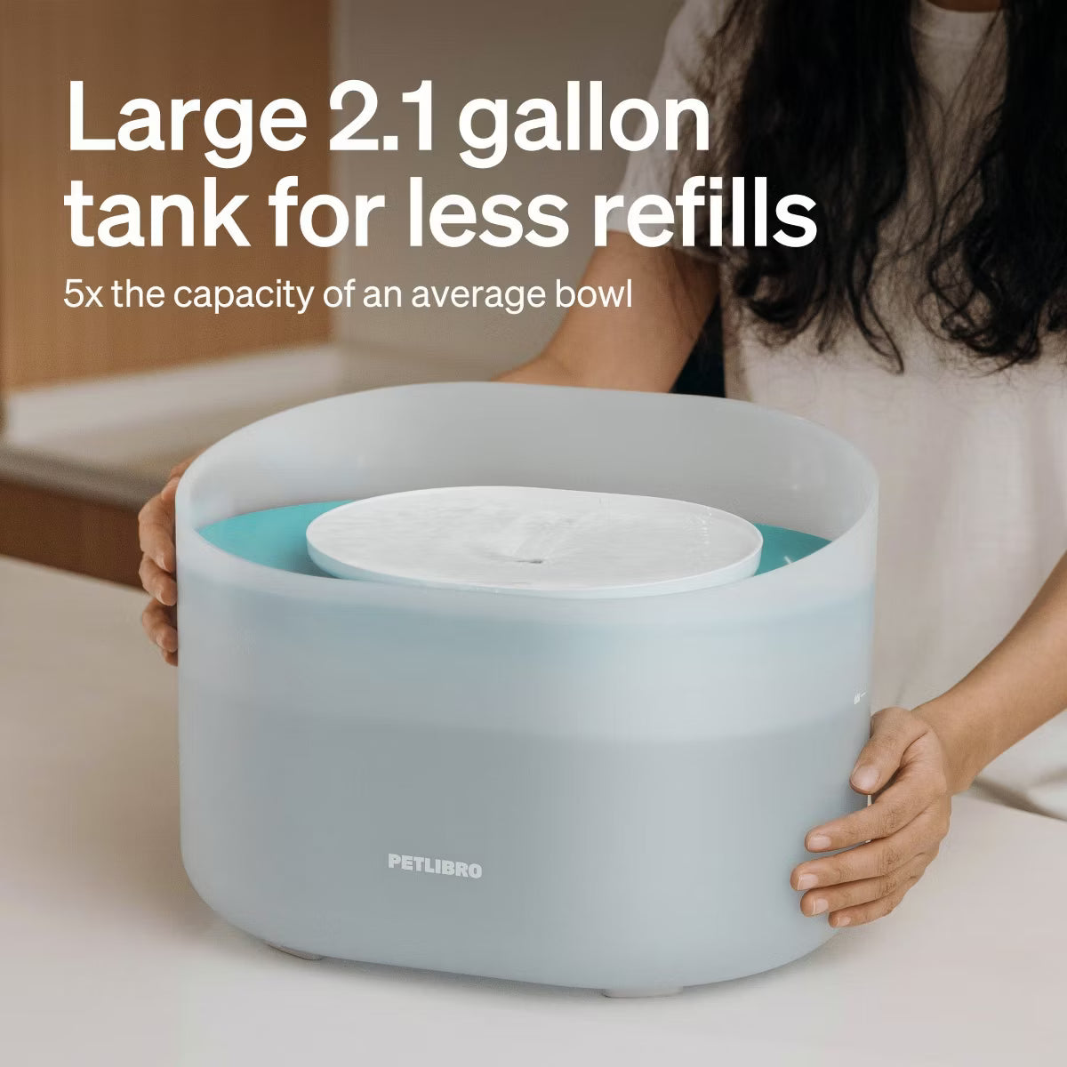 Capsule 2.1Gal/8L Water Fountain, 5-Layer Filtration,