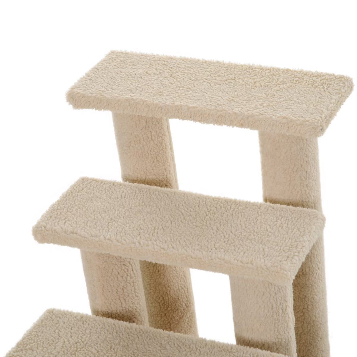 4-Step Multi-Level Carpeted Cat Scratching Post Pet Stairs,