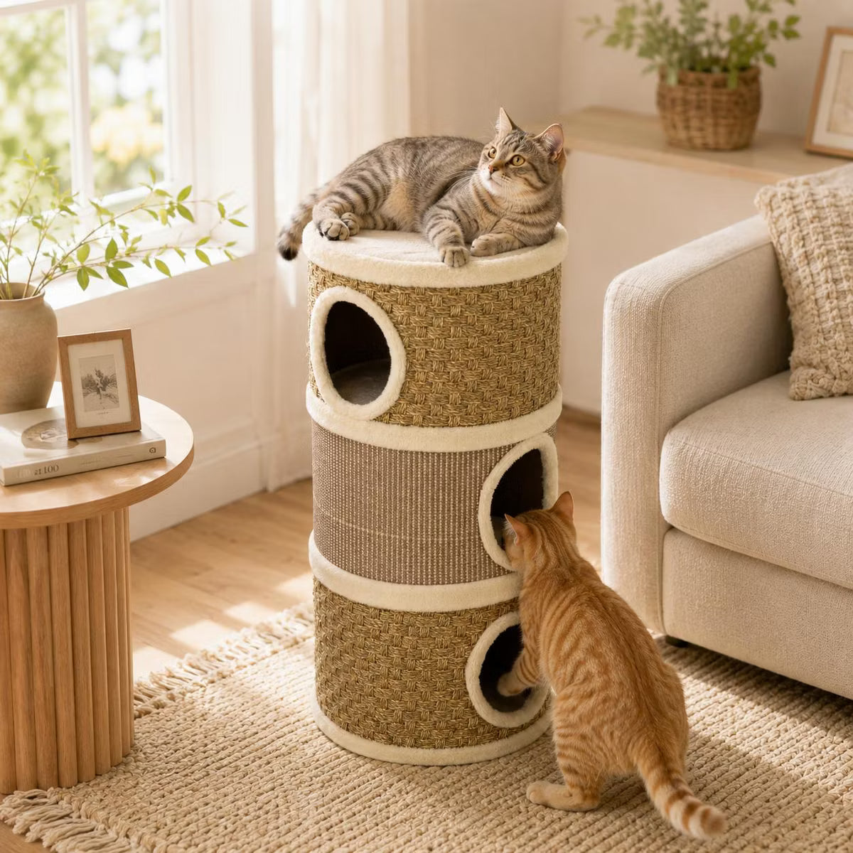 28 Inch Cat Condo  Brown