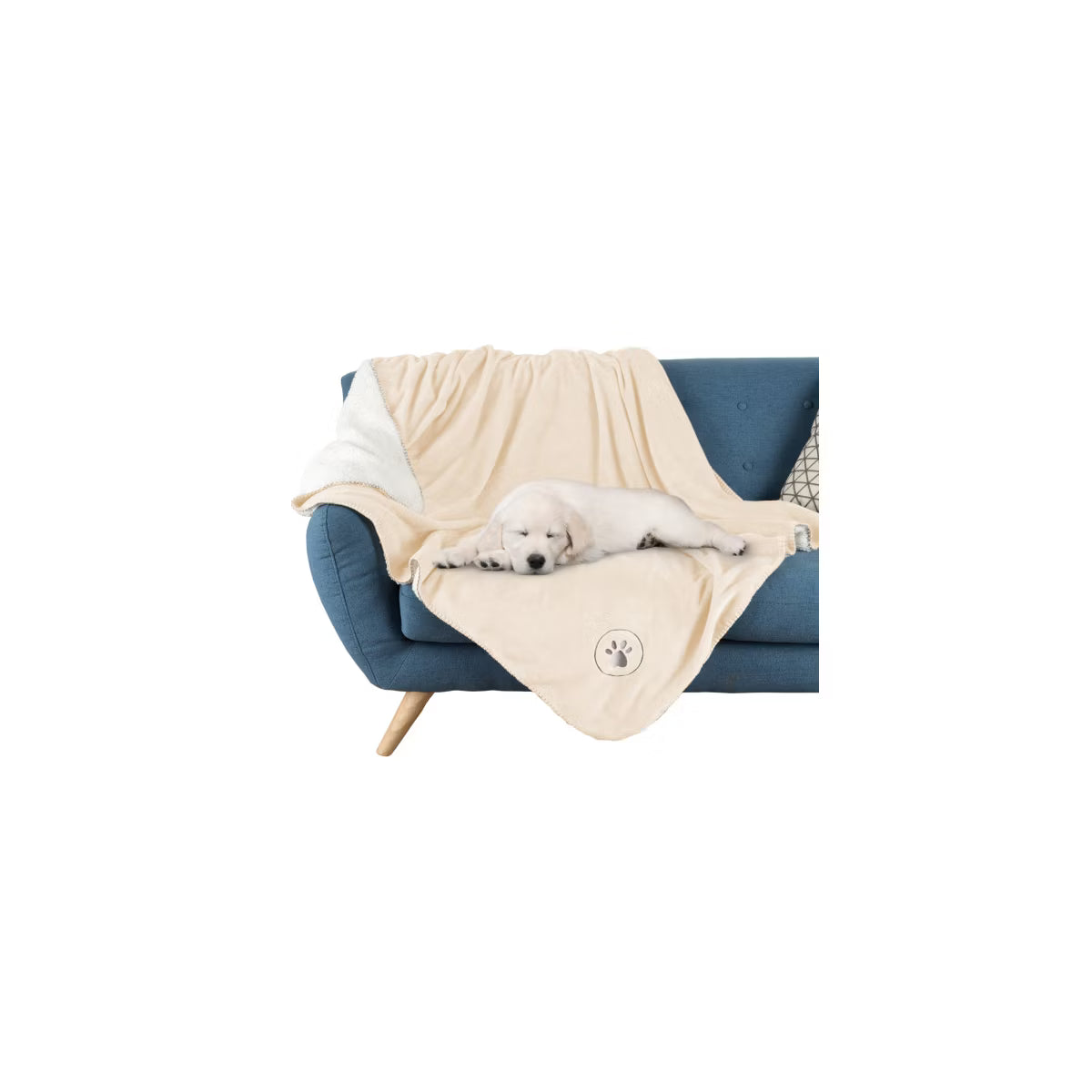 50x60-Inch Reversible Fleece Throw Protects Couches