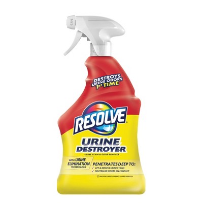 Resolve pet stain urine destroyer spray