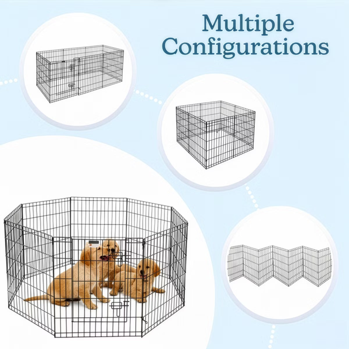Indoor/Outdoor Foldable Dog Playpen