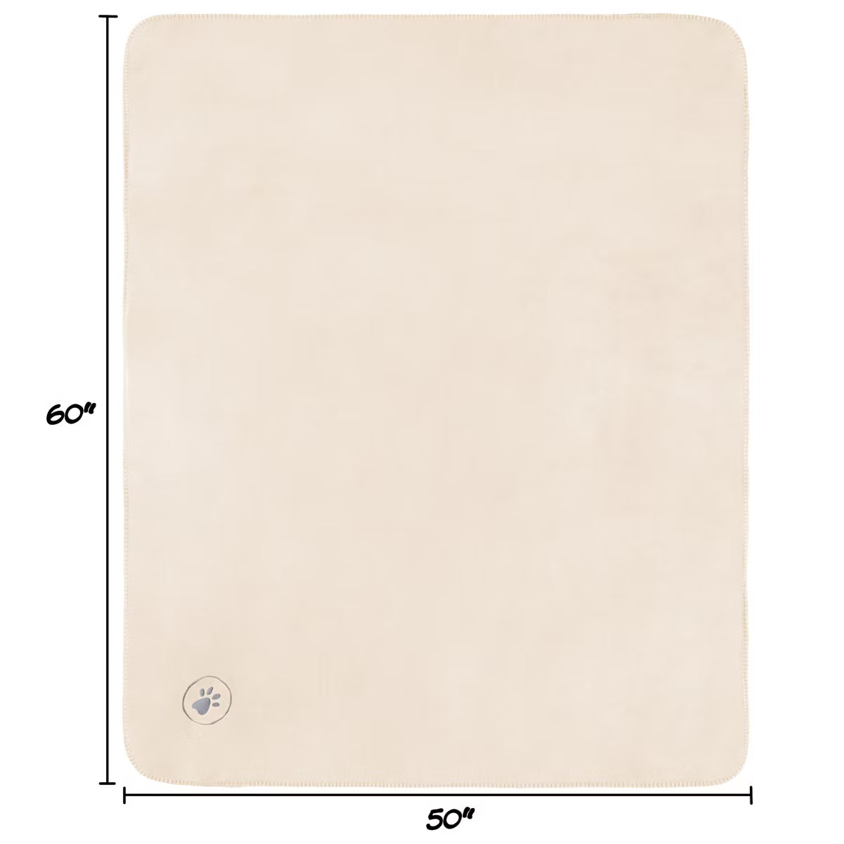 50x60-Inch Reversible Fleece Throw Protects Couches