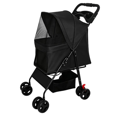 Small Pet Stroller for Dogs & Cats up to 28 lbs