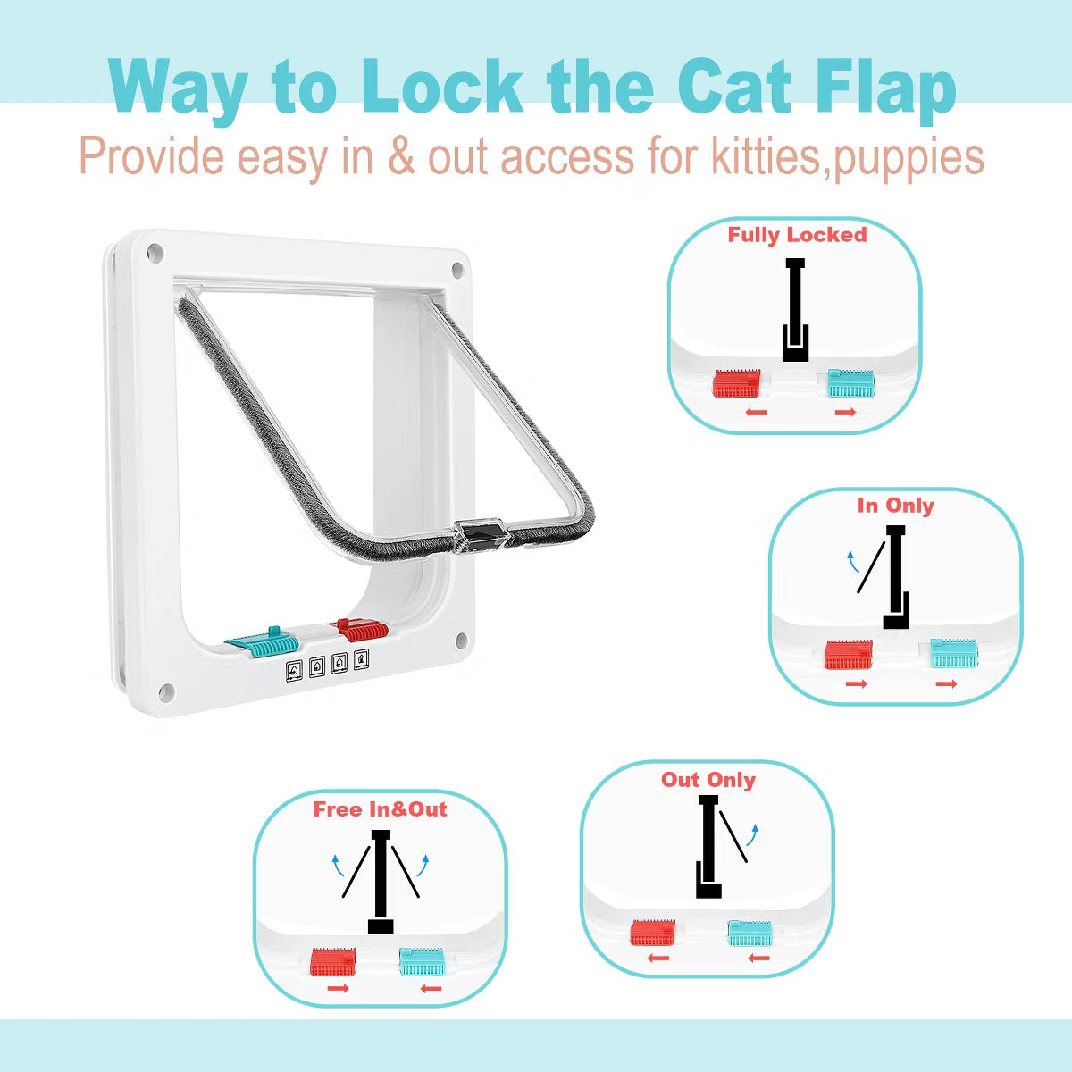 Cat Window Perch Catio with Windproof Cover