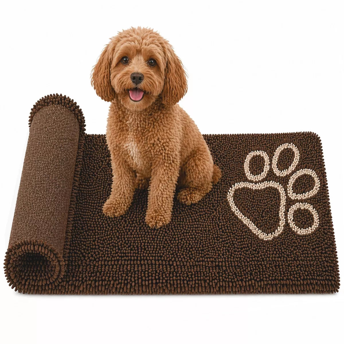 Drying Microfiber Anti-Skid and Machine Washable Dog Mat Pet Bed - 2 P