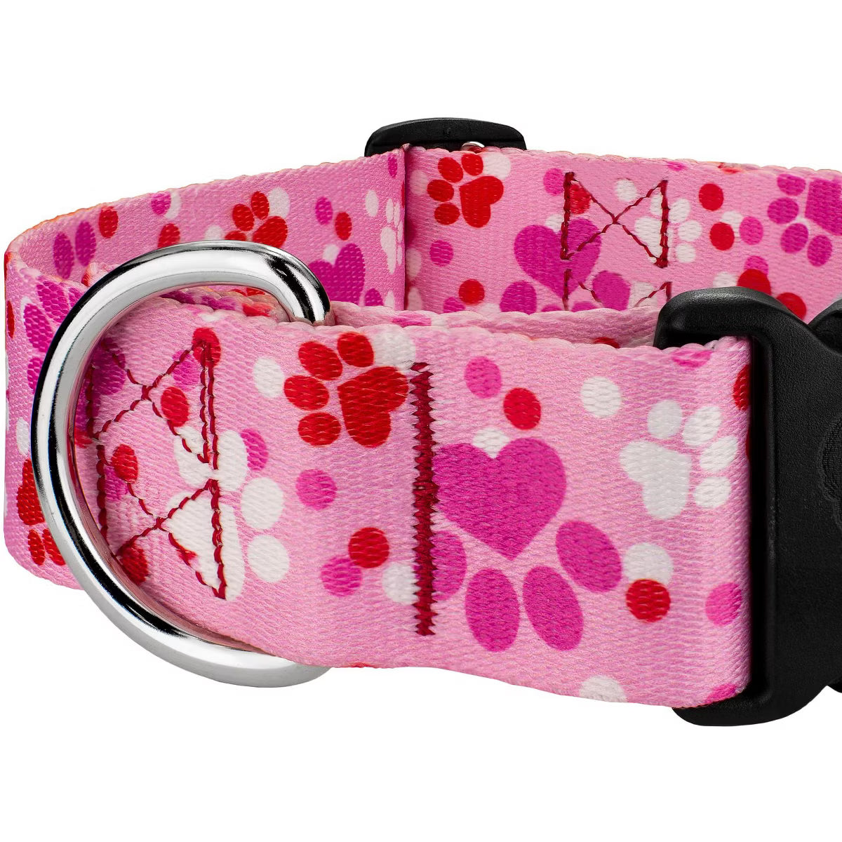 Wide Everyday Dog Collar - Affection Collection (Puppy Love, Large)