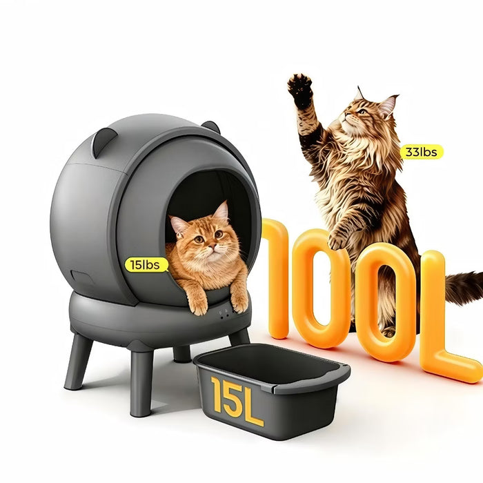 Self Cleaning Litter Box with App Control
