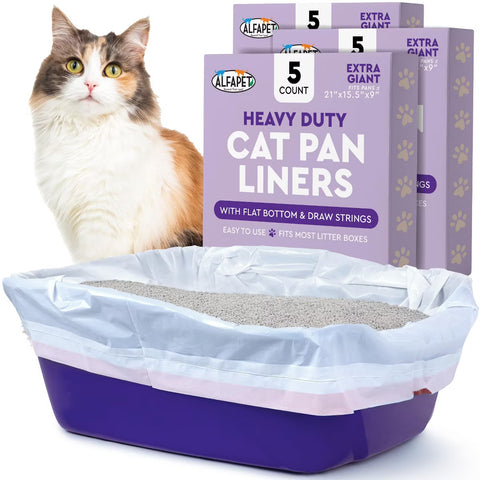 Heavy Duty Cat Litter Box Liners, Extra Giant