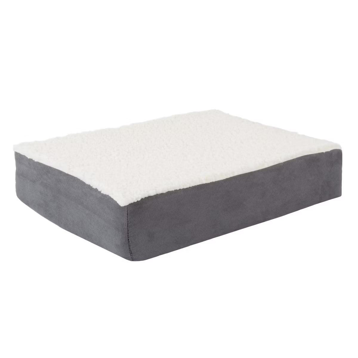 Orthopedic Dog Bed - 2-Layer Memory Foam Crate Mat with Machine Washable Cover