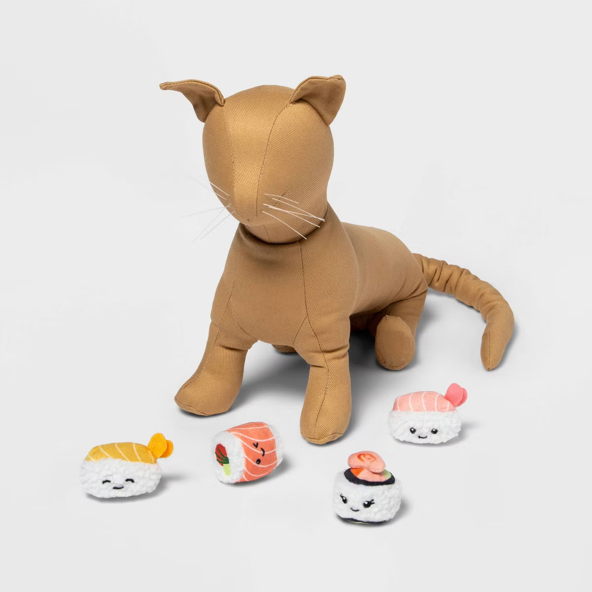 Smiling Sushi Flush Cat Toy  4pk
