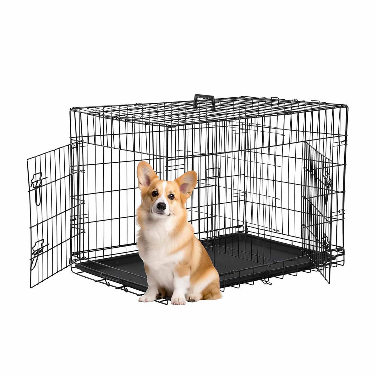 Extra Large Dog Crate Dog Kennel Cage with Double Door