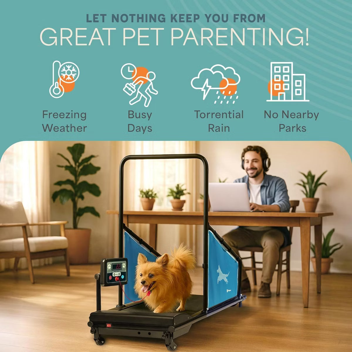 awRunner Dog Treadmill for Small & Medium Dogs