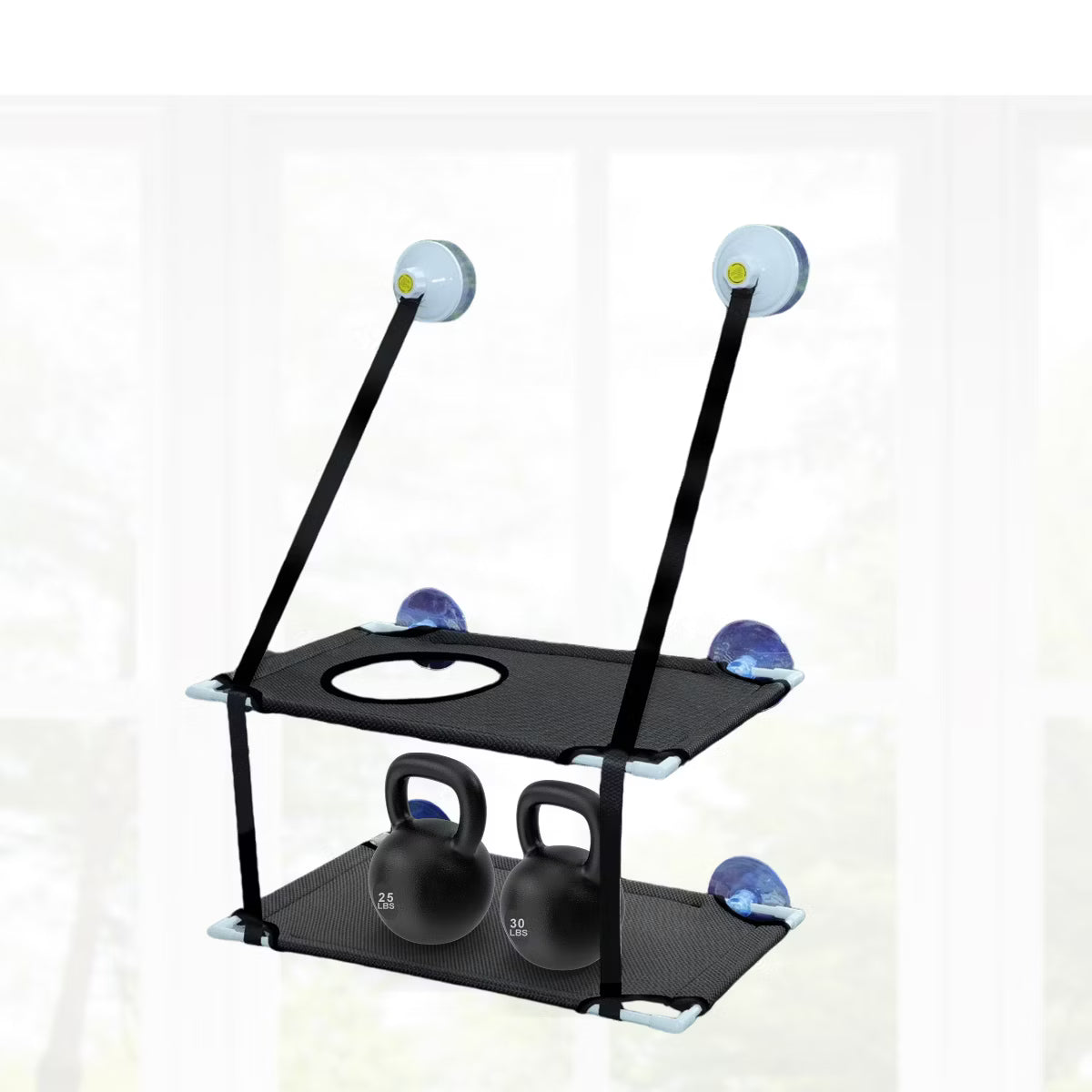 Cat Window Perch 20.08"x12.2"x11.02" Black 1 Pc