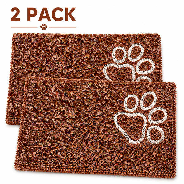 Drying Microfiber Anti-Skid and Machine Washable Dog Mat Pet Bed - 2 P