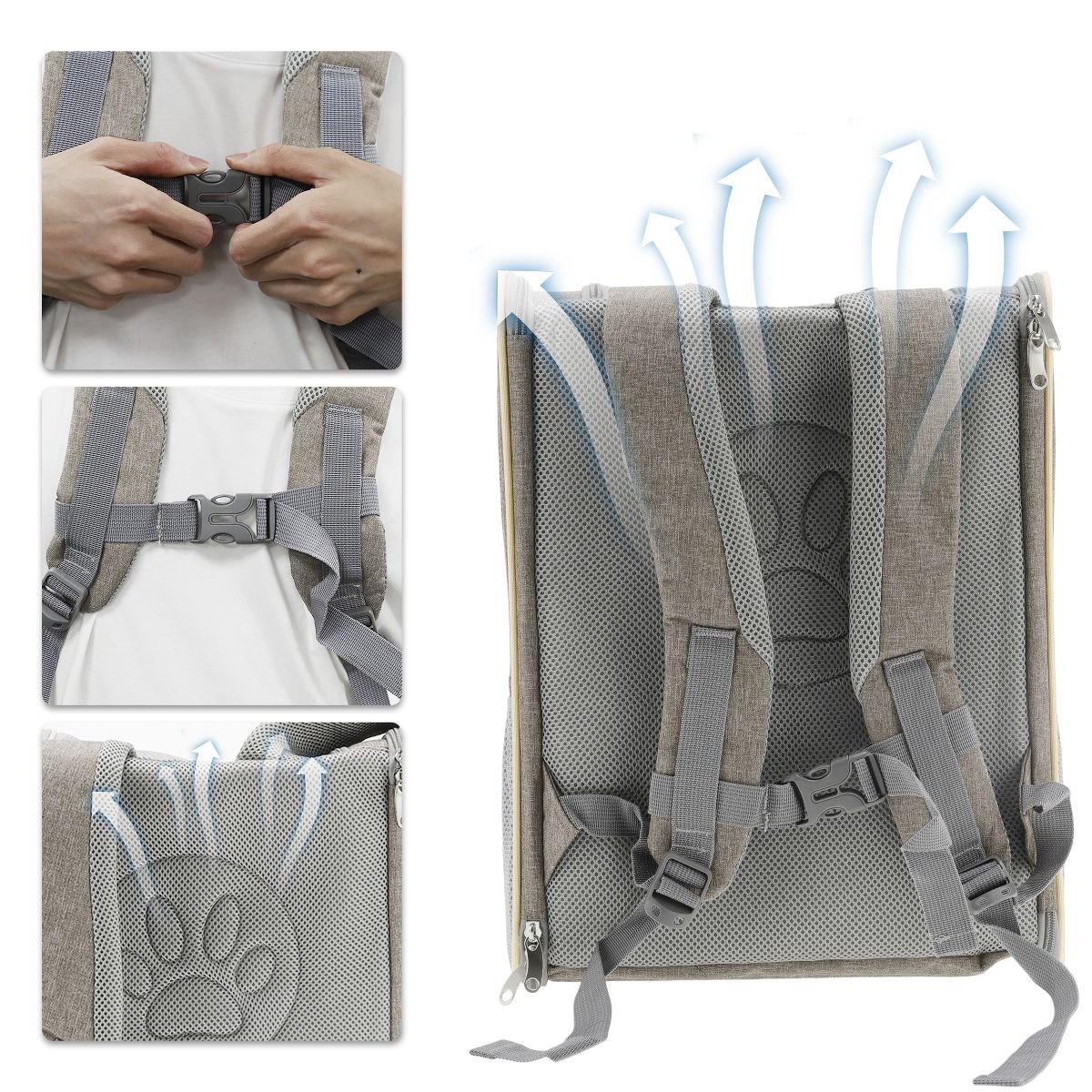 Backpack Transport Box for Cats and Small Dogs