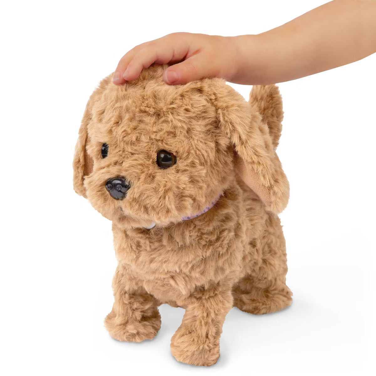 Playful Paws Goldendoodle Puppy Walking & Barking Electronic Interactive Pet Dog Plush