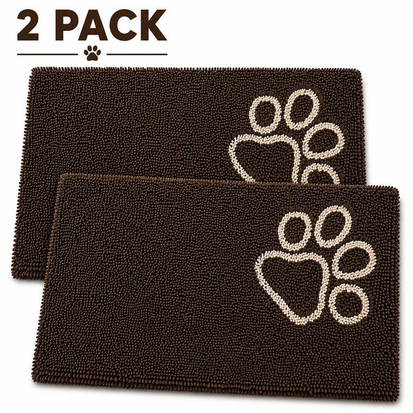 Drying Microfiber Anti-Skid and Machine Washable Dog Mat Pet Bed - 2 P