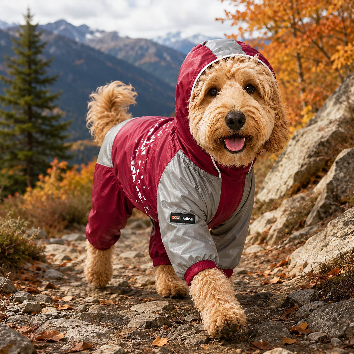 Vortex Full Bodied Waterproof Windbreaker Dog Jacket