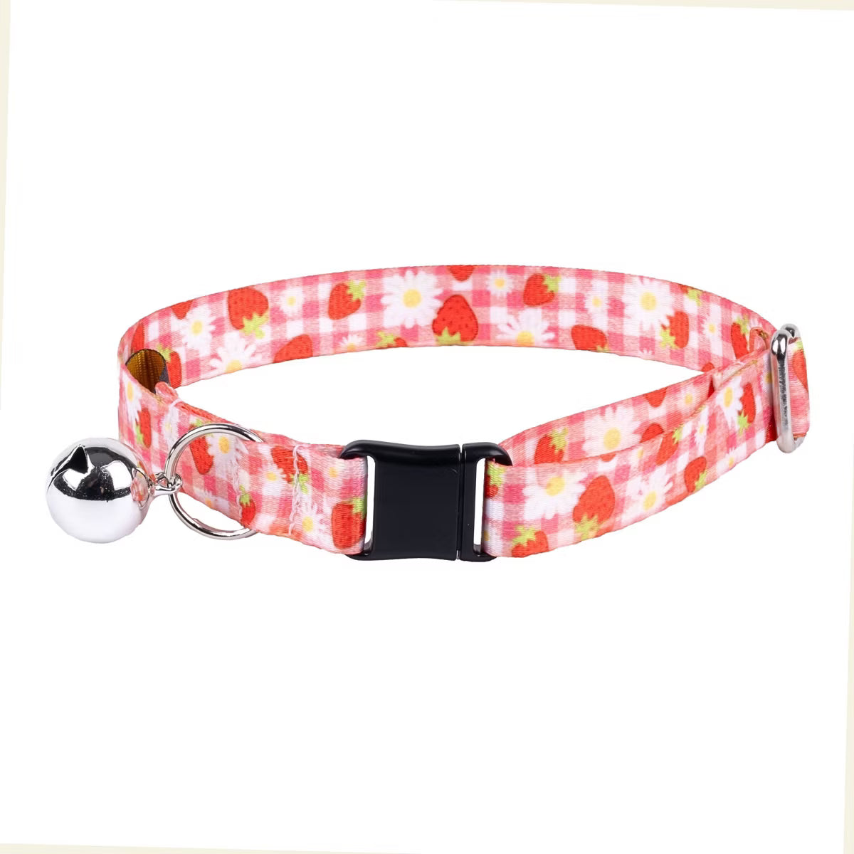 Strawberry Picnic Cat Collar