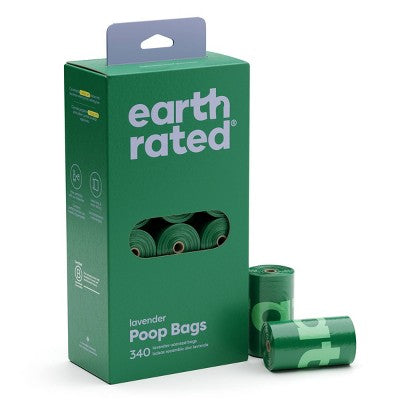 Earth Rated Leak-Proof Dog Poop Bags Value Pack, 340 Bags / 17 Rolls - Lavender