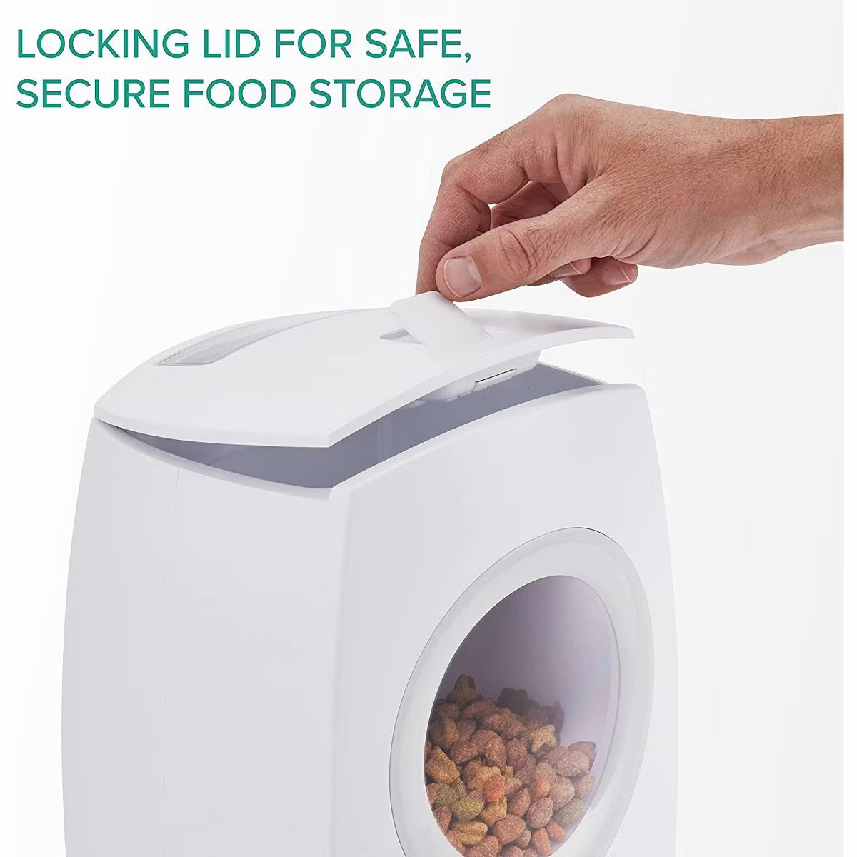 Automatic Pet Feeder W/Portion Control, Voice Recorder,