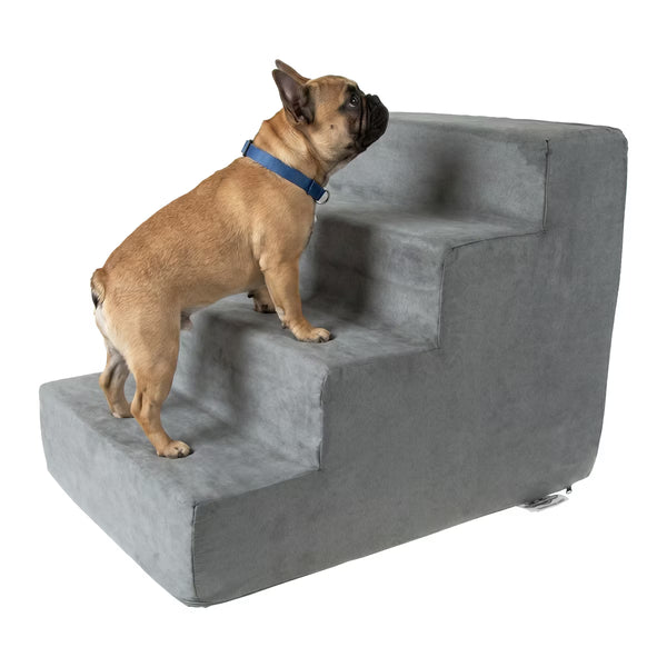 4-Step Stairs for Dogs and Cats - High-Density Foam