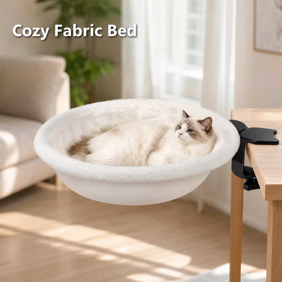 Round Rotating Cat Bed & Cat Table Bed