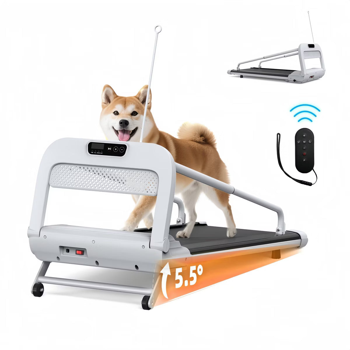 51.18" x 22.05" x 37.08" 2026 New Portable Design Pet Treadmill with Incline