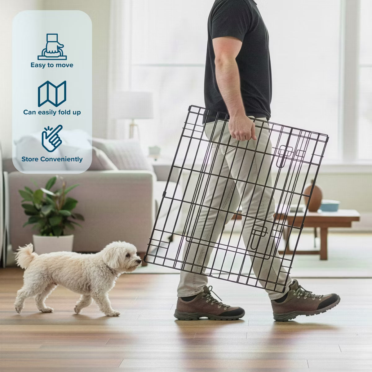 Indoor/Outdoor Foldable Dog Playpen